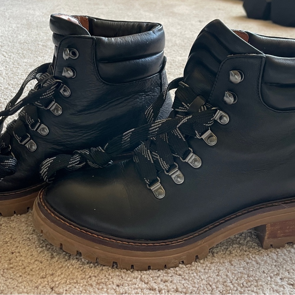 gentle souls brown leather slip-on with cushioned insole